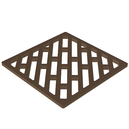 Newport Brass 4" Square Shower Drain in Oil Rubbed Bronze 233-408-10B